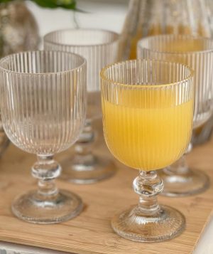 JG de 6 Taças Graffiato  Transparente 370 Ml