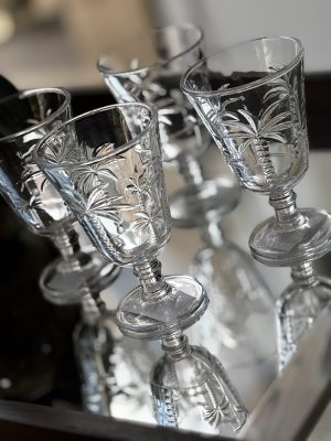 Jg de Taças vidro Coqueiro 240ML