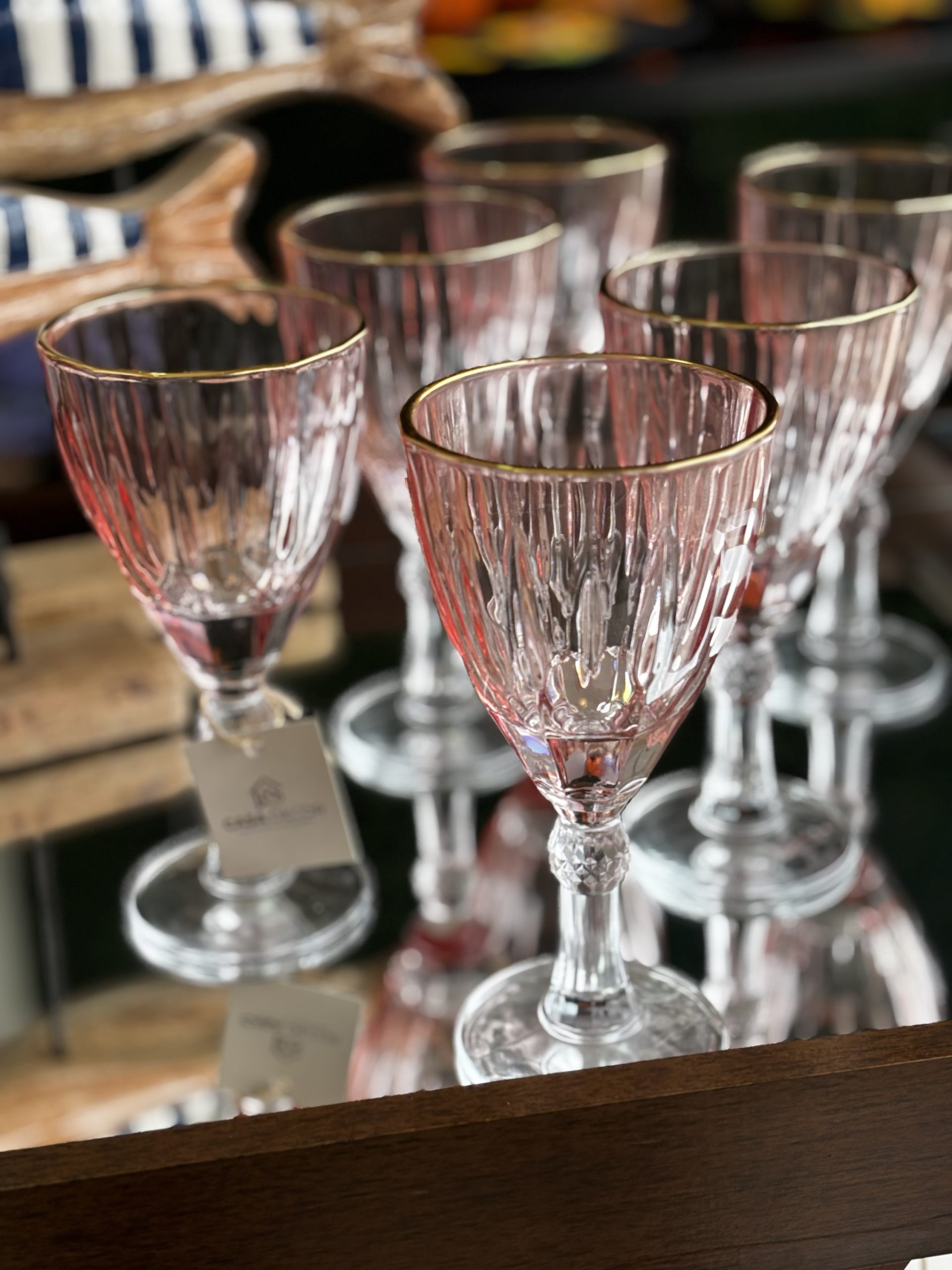 Jg de Taças Rosé com Borda Dourada 375ML - Imagem 3