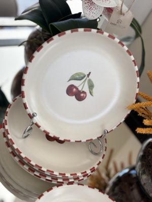 Pratos de Sobremesa Cereja