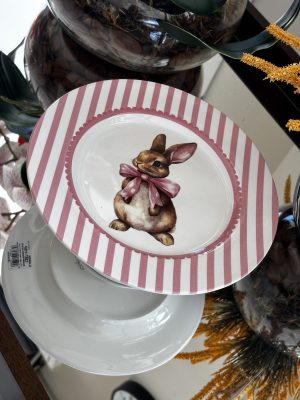 Boleira Laço de Páscoa Rosa