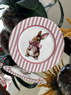 Boleira Laço de Páscoa Rosa