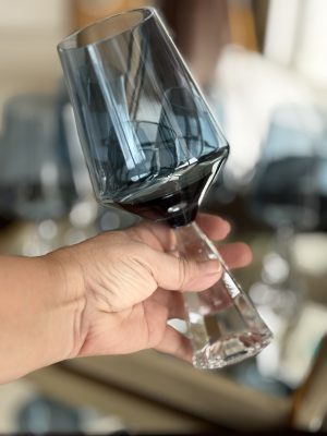 Taça Diamante Azul Fumê