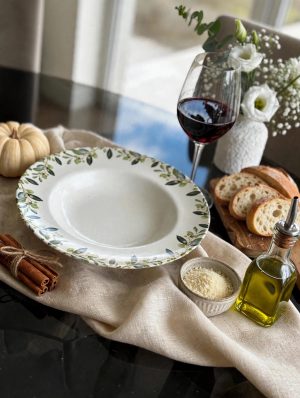Prato Fundo para Massas Oliveira com 2 PÇS