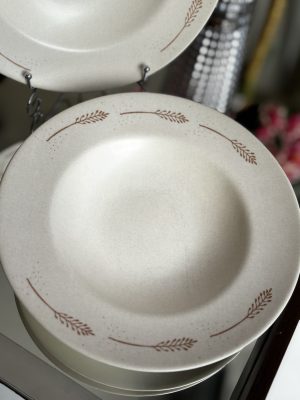 Pratos pra Massas , kit com 2 PÇS folhagem Trigo